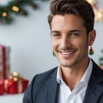 Unikke gaveidéer til ham: smukke juleøreringe til ham